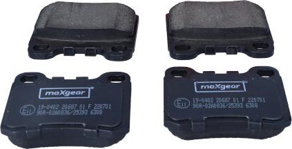 Maxgear 19-0402 - Set placute frana,frana disc aaoparts.ro