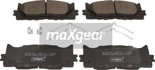 Maxgear 19-1461 - Set placute frana,frana disc aaoparts.ro