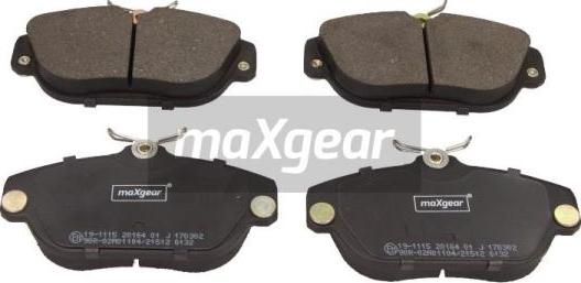 Maxgear 19-1115 - Set placute frana,frana disc aaoparts.ro