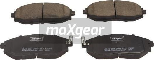 Maxgear 19-3004 - Set placute frana,frana disc aaoparts.ro