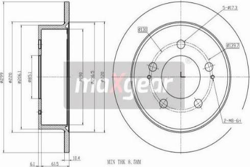 Maxgear 19-3199 - Disc frana aaoparts.ro