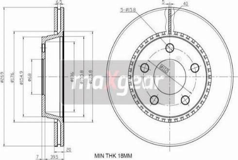 Maxgear 19-3187 - Disc frana aaoparts.ro