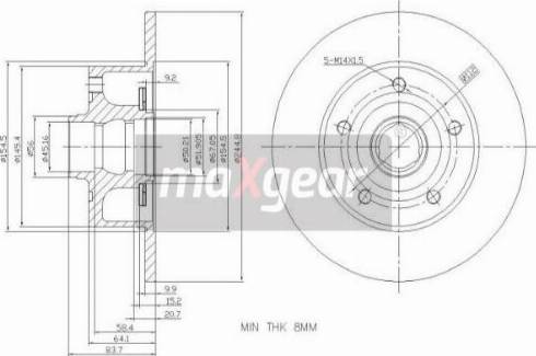 Maxgear 19-3362 - Disc frana aaoparts.ro