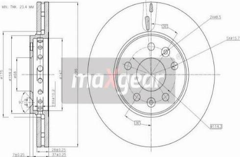 Maxgear 19-3241 - Disc frana aaoparts.ro