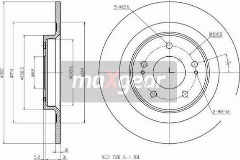 Maxgear 19-3242 - Disc frana aaoparts.ro