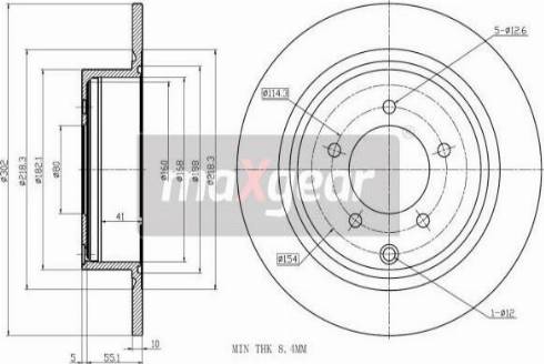 Maxgear 19-3214 - Disc frana aaoparts.ro