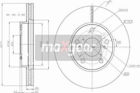 Maxgear 19-3216 - Disc frana aaoparts.ro