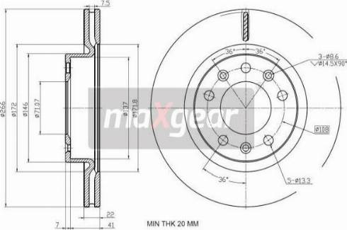 Maxgear 19-3237 - Disc frana aaoparts.ro