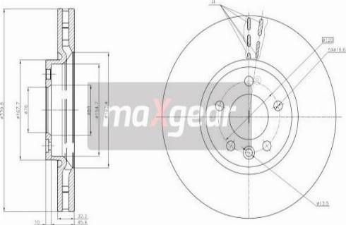 Maxgear 19-3221 - Disc frana aaoparts.ro