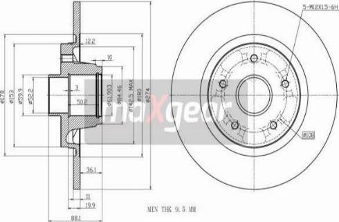 Maxgear 19-3228 - Disc frana aaoparts.ro