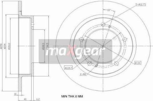 Maxgear 19-3227 - Disc frana aaoparts.ro