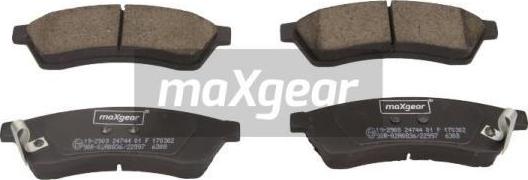 Maxgear 19-2908 - Set placute frana,frana disc aaoparts.ro