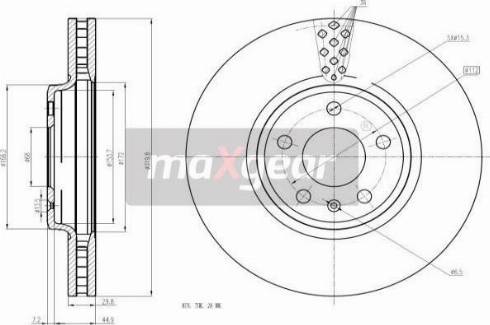 Maxgear 19-2447 - Disc frana aaoparts.ro