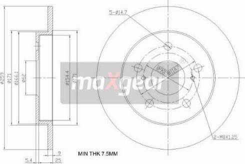 Maxgear 19-2467 - Disc frana aaoparts.ro