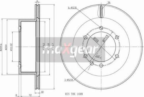 Maxgear 19-2408 - Disc frana aaoparts.ro