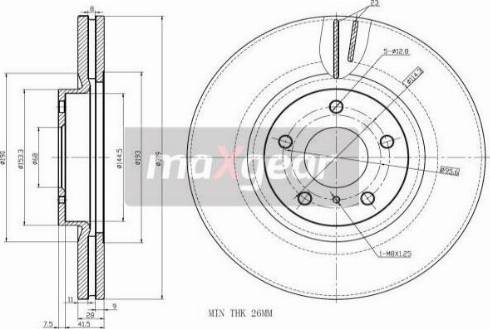 Maxgear 19-2407 - Disc frana aaoparts.ro