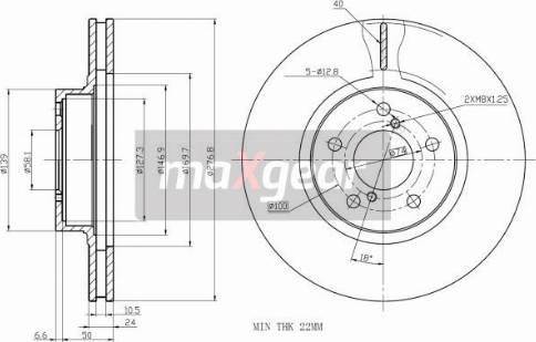 Maxgear 19-2505 - Disc frana aaoparts.ro