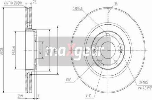 Maxgear 19-2503 - Disc frana aaoparts.ro