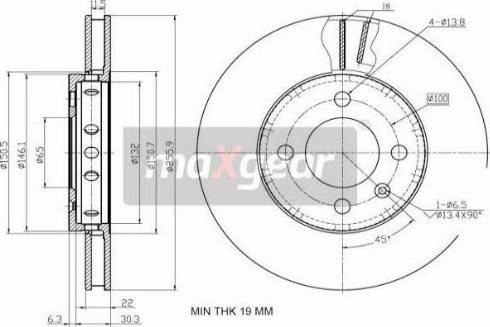 Maxgear 19-2856 - Disc frana aaoparts.ro