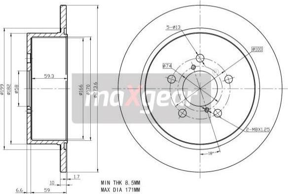 Maxgear 19-2356 - Disc frana aaoparts.ro