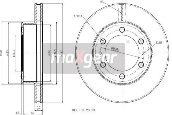 Maxgear 19-2350 - Disc frana aaoparts.ro