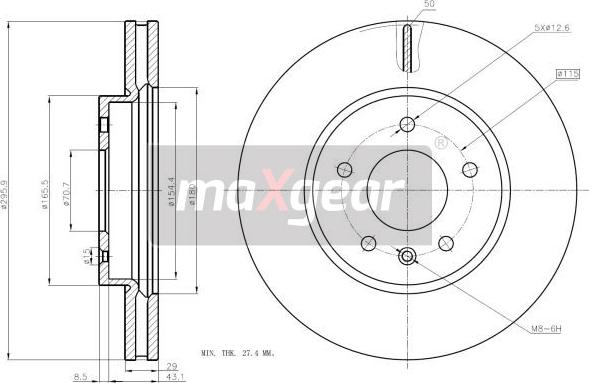 Maxgear 19-2369 - Disc frana aaoparts.ro