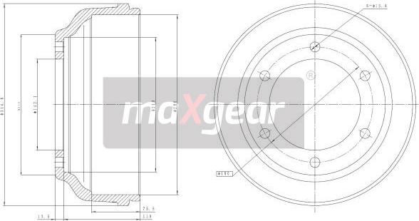 Maxgear 19-2304 - Tambur frana aaoparts.ro