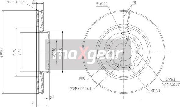 Maxgear 19-2301 - Disc frana aaoparts.ro