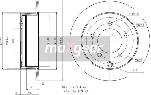 Maxgear 19-2389 - Disc frana aaoparts.ro