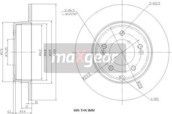 Maxgear 19-2382 - Disc frana aaoparts.ro