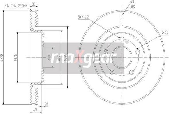 Maxgear 19-2323 - Disc frana aaoparts.ro