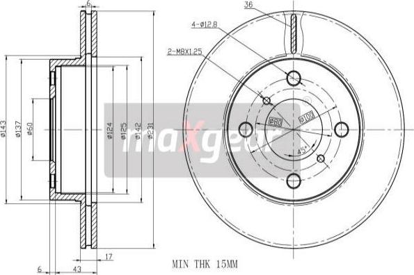 Maxgear 19-2327 - Disc frana aaoparts.ro