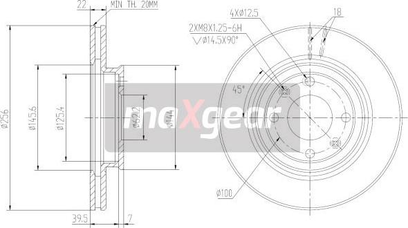 Maxgear 19-2376MAX - Disc frana aaoparts.ro