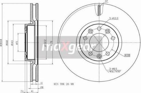 Maxgear 19-2749 - Disc frana aaoparts.ro