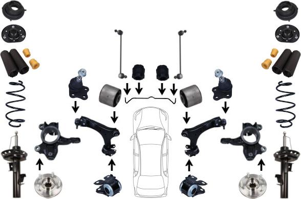 Maxgear MAX10 - Suspensie roata aaoparts.ro