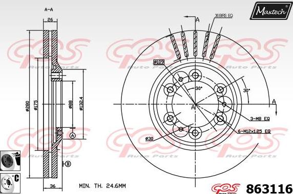 Maxtech 5271044 - Articulatie directie, suspensie roata aaoparts.ro