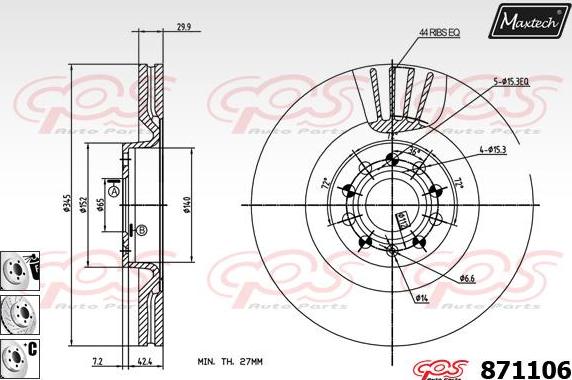 Maxtech 5271035 - Articulatie directie, suspensie roata aaoparts.ro