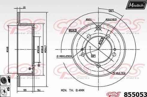 Maxtech 855053.6060 - Disc frana aaoparts.ro