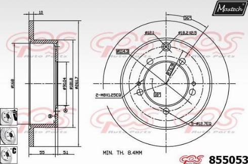 Maxtech 855053.6880 - Disc frana aaoparts.ro