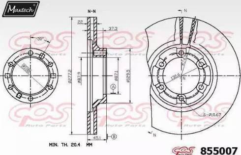 Maxtech 855007.6060 - Disc frana aaoparts.ro