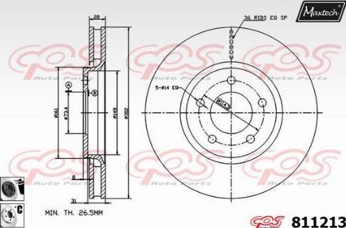 GMC 92181503 - Disc frana aaoparts.ro