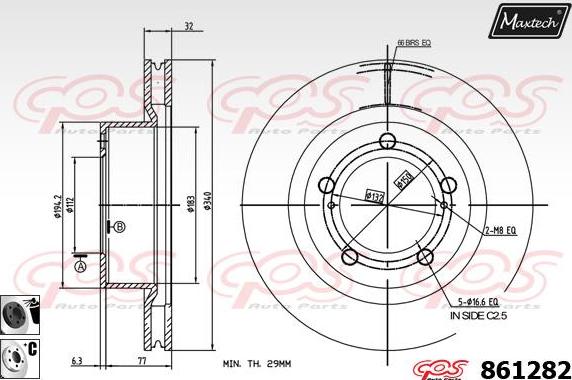 Maxtech 875303 - Disc frana aaoparts.ro