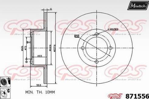 Maxtech 871556.6060 - Disc frana aaoparts.ro