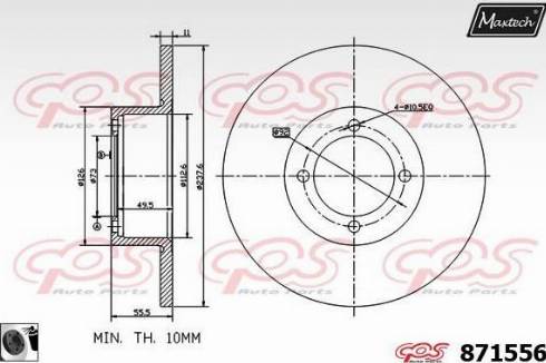 Maxtech 871556.0060 - Disc frana aaoparts.ro