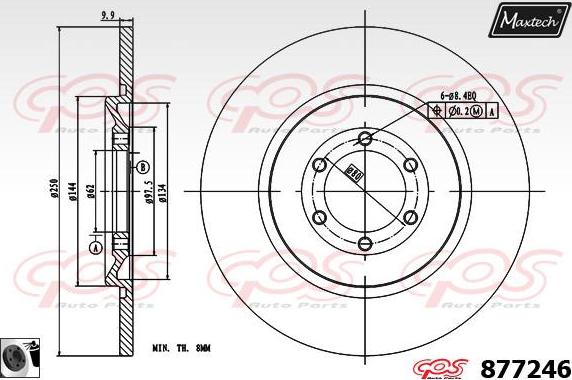 Maxtech 871509 - Disc frana aaoparts.ro