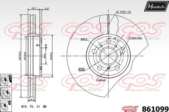 Maxtech 72938009 - Piston, etrier frana aaoparts.ro