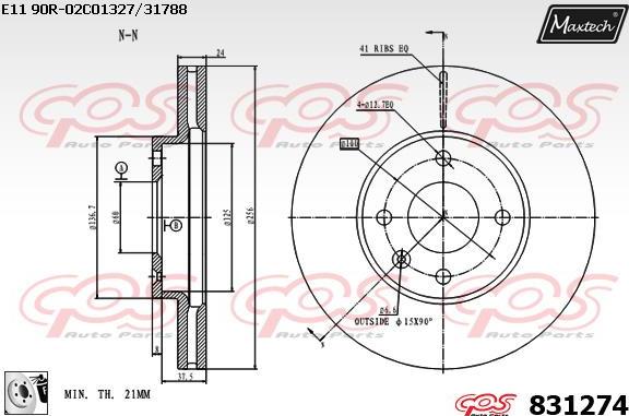 Maxtech 70180259 - Garnitura,piston etrier aaoparts.ro
