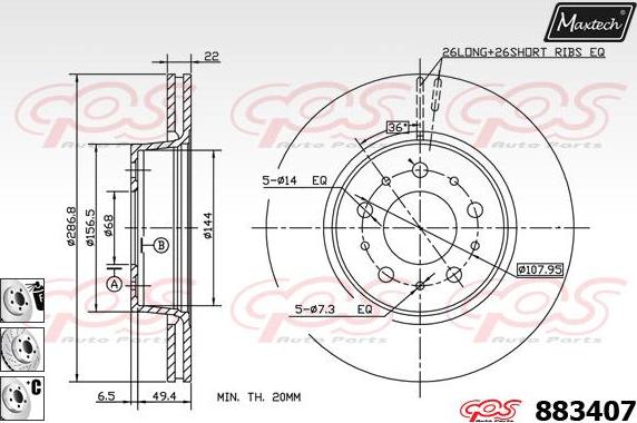 Maxtech 72940002 - Piston, etrier frana aaoparts.ro