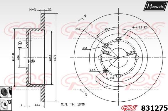 Maxtech 72960032 - Piston, etrier frana aaoparts.ro