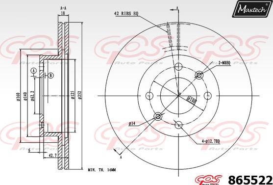 Maxtech 72938004 - Piston, etrier frana aaoparts.ro